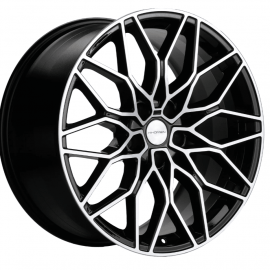 Чёрный глянцевый с полированной лицевой частью, Чёрный